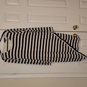 Women's Asymmetrical Hem Stripe Dress